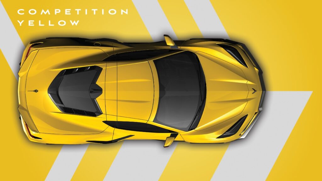 Competition Yellow 2025 Corvette